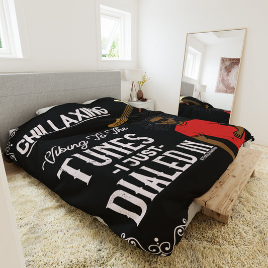 Darren B. Playin Duvet Cover | Black