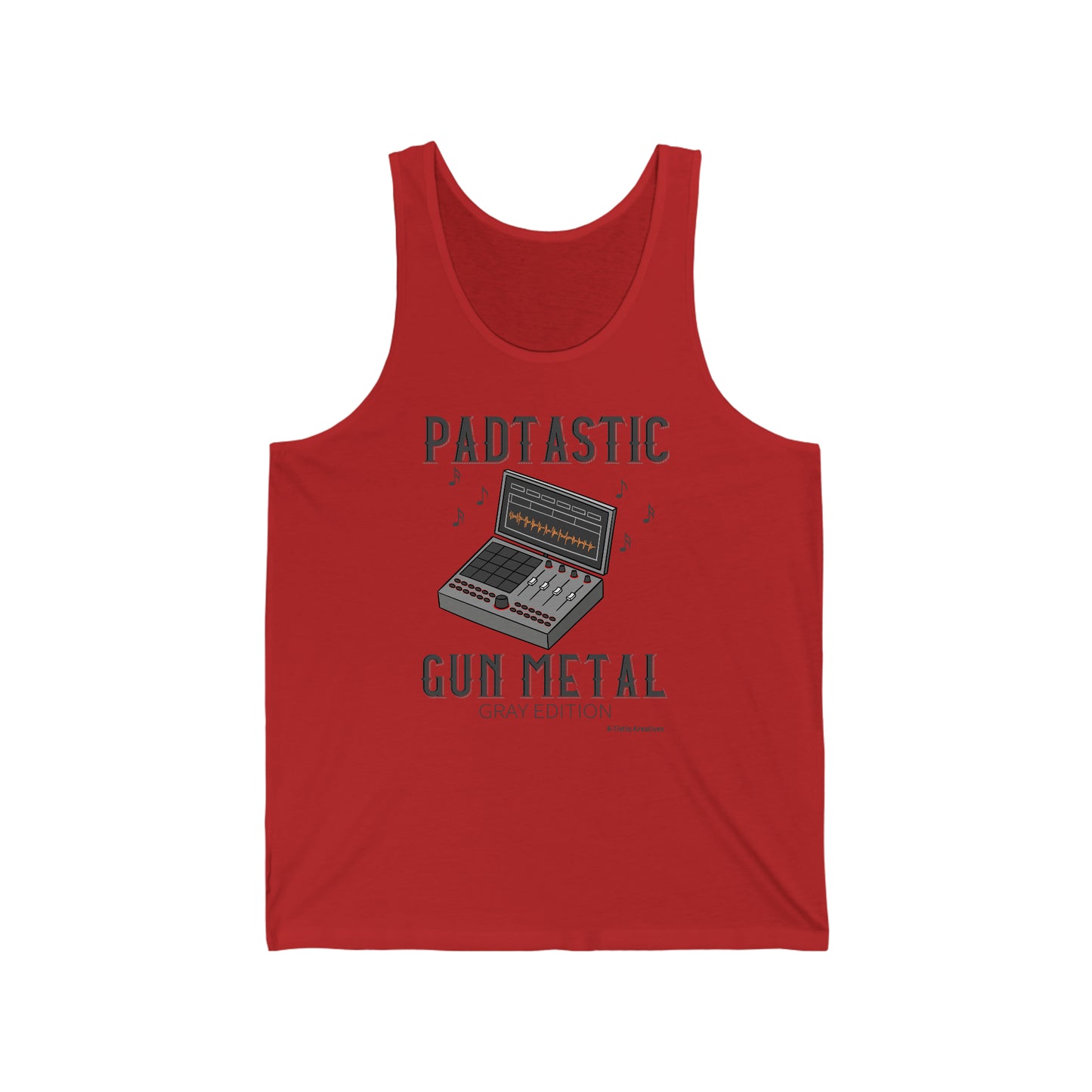 Padtastic Gun Metal Gray Edition Unisex Jersey Tank